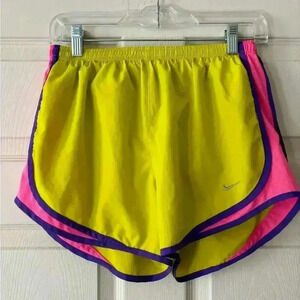 Nike dri fit running shorts. Neon colors size M.